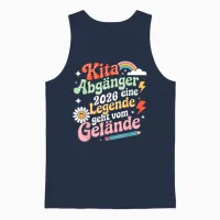 Kita Abgänger 2026 Letzter Tag Schulkind Einschulung Schule Unisex Tank Top in Navy - 1