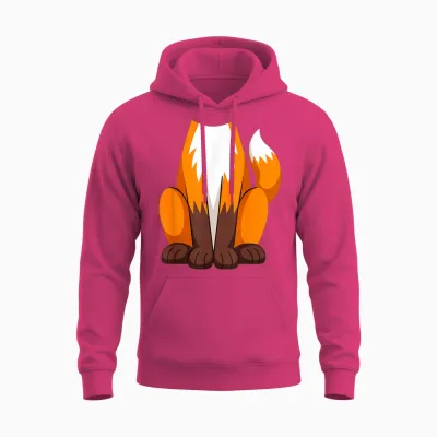 Costume Renard Pour Adulte, Homme, Femme, Enfant, Garçon Et Fille Unisex Hoodie - Heliconia