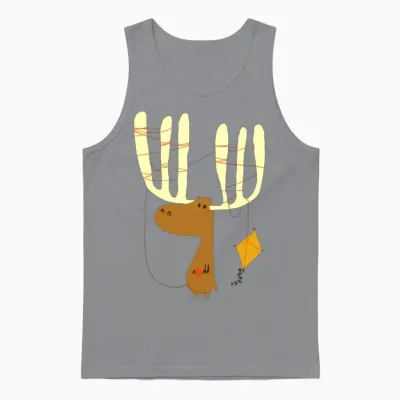 A Moose Ing Unisex Tank Top - Sport Grey