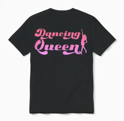 Women's Dancing Queen | Dance Music | Party Dancer T-Shirt, Black Unisex T-Shirt - Black