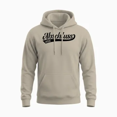 Abschluss 2026 Schule Geschafft Schulabschluss Bestanden Unisex Hoodie - Sand