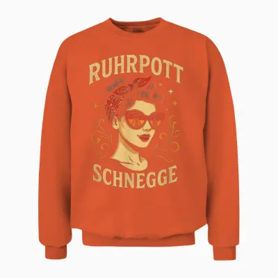 Ruhrpott Schnegge - Ruhrpottkind Kohlenkind Unisex Sweatshirt - Orange