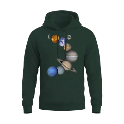 Solar System 2 Unisex Hoodie - Forest