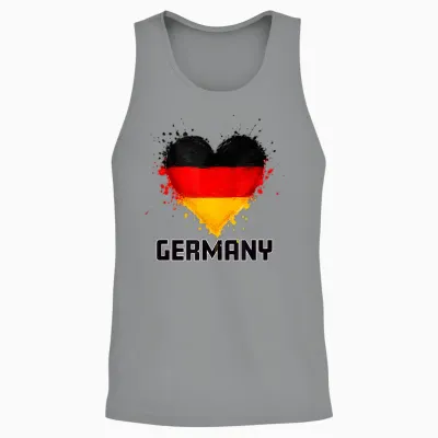 Fußball - Deutschland Fan Unisex Tank Top - Sport Grey