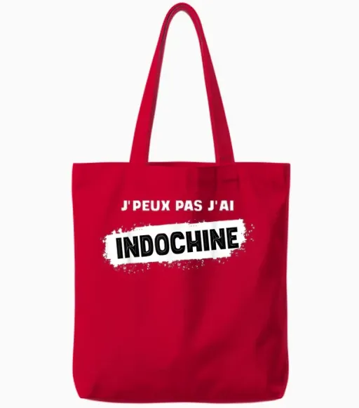 Je Peux Pas J'ai Indochine Men's Women's Child T-Shirt, Black, S Tote Bags in Red