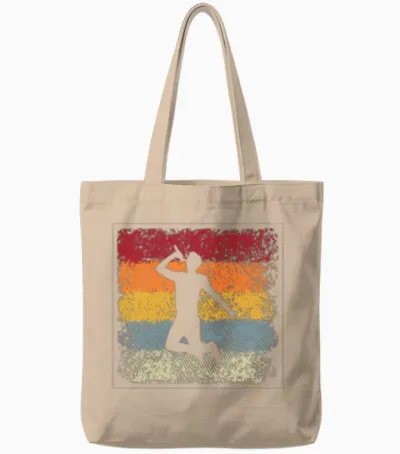 Singer Retro Tote Bags - Natural