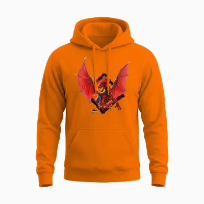 Schleich® Eldrador® Creatures Lava Dragon Unisex Hoodie - Safety Orange
