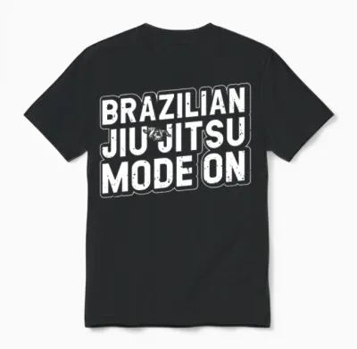 Funny Jiu Jitsu - Brazilian Jiu Jitsu Mode On Unisex T-Shirt - Black
