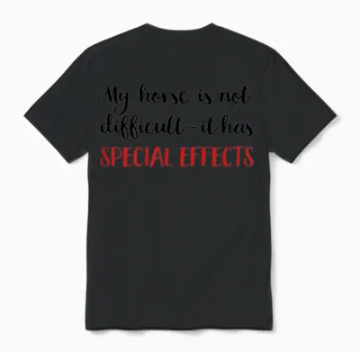 Horse Unisex T-Shirt - Black