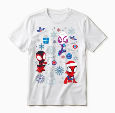 Marvel Spidey and His Amazing Friends Christmas Holiday Icon Unisex T-Shirt - White