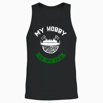 Job Forester Funny Unisex Tank Top - Black