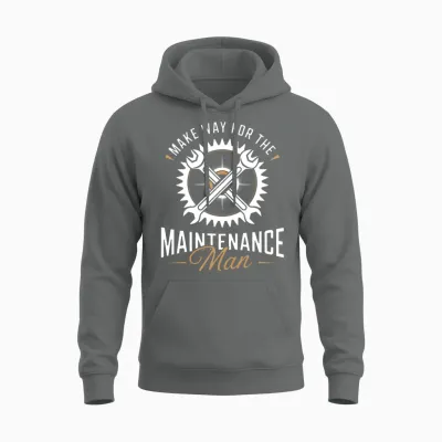 Maintenance Man Funny Technician Unisex Hoodie - Graphite Heather