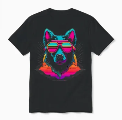 Cool Retro Unisex T-Shirt - Black