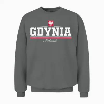 Gdynia Poland/polska Unisex Sweatshirt - Graphite Heather