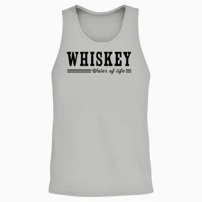 Whiskey. Water of Life Unisex Tank Top - Ash
