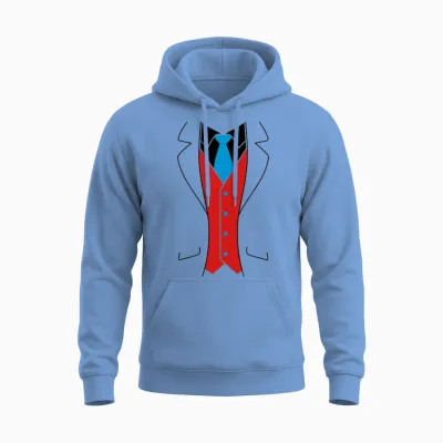Tuxedo Unisex Hoodie - Carolina Blue