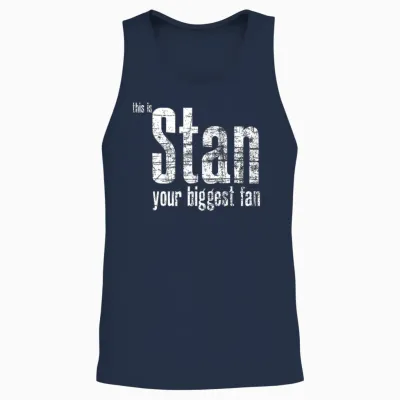 Stan Your Biggest Fan Unisex Tank Top - Navy