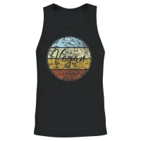 Vegan Retro Unisex Tank Top - Black – 2