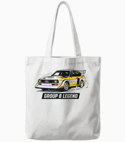 Group B Rally Legend Tote Bags - White