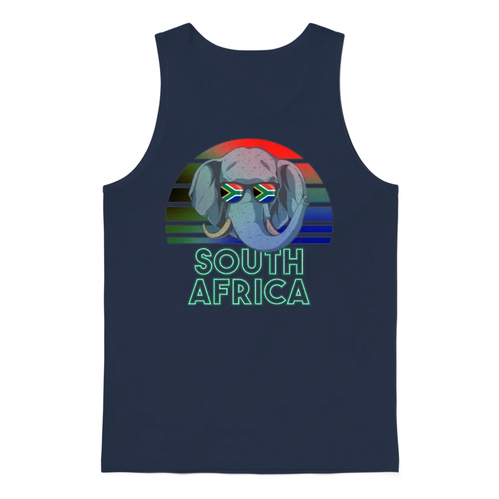 South Africa Unisex Tank Top - Navy