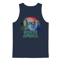 South Africa Unisex Tank Top - Navy – 1