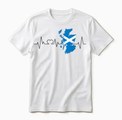Scotland Scotland Scotland T-Shirt, White, S Unisex T-Shirt - White