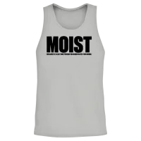 Moist Funny Offensive Unisex Tank Top - Ash – 2