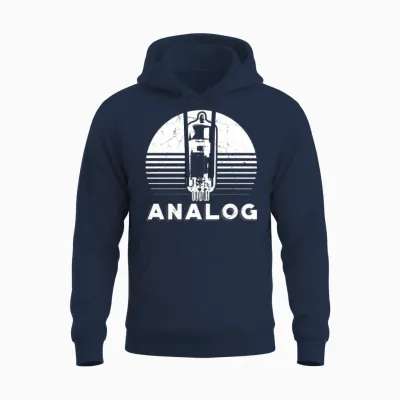 Analog Modular Synthesizer Retro Unisex Hoodie - Navy