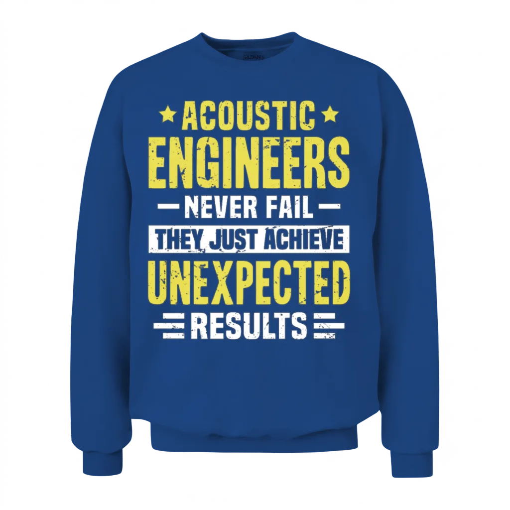 Acoustic Engineer Engineering Funny Design Never F Unisex Sweatshirt - Royal