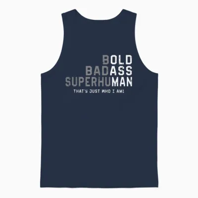 Funny Old Man Saying Gag Gift Fathers Day Birthday Dad Men Unisex Tank Top - Navy