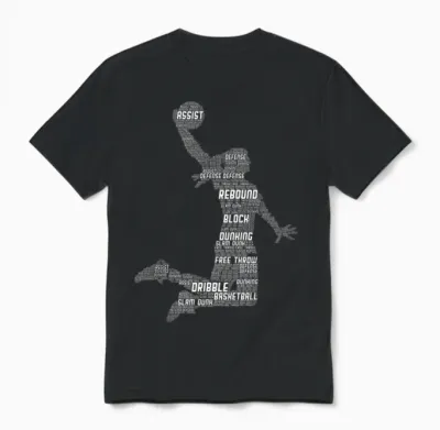 Basketball Girl Women Kids Girls T-Shirt Small Unisex T-Shirt - Black