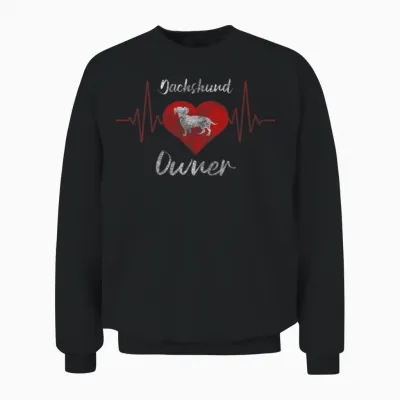 Dog Paw Dog Lovers Dog School Unisex Sweatshirt - Black