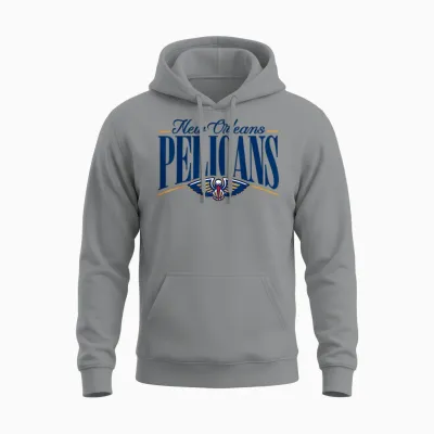 Nba - Logo De La New Orleans Pelicans Unisex Hoodie - Sport Grey