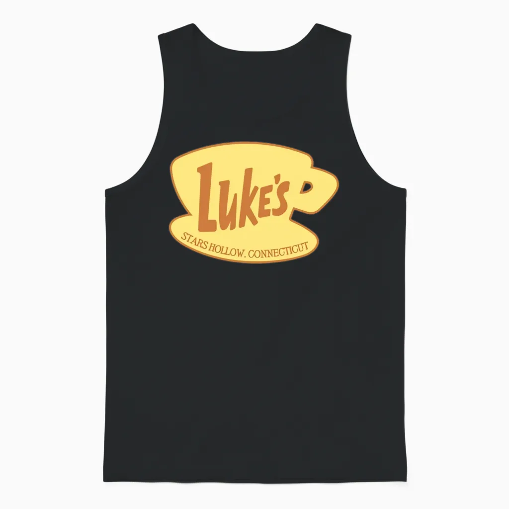 Luke's Diner Logo Unisex Tank Top in Black