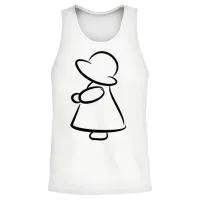 Timeless Charm of Sunbonnet Sue #sbsl1 Unisex Tank Top - White – 2