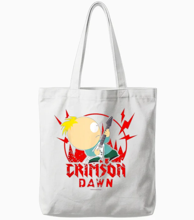 South Park Butters Rockin' Official Licensed T-Shirt, Black, S Tote Bags in White