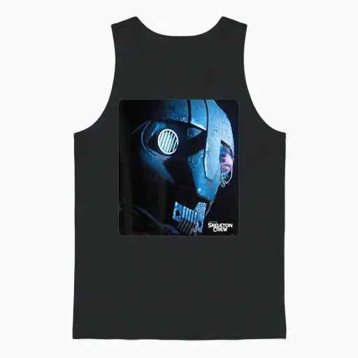 Star Wars Skeleton Crew Sm-33 Pirate Droid Face Unisex Tank Top in Black