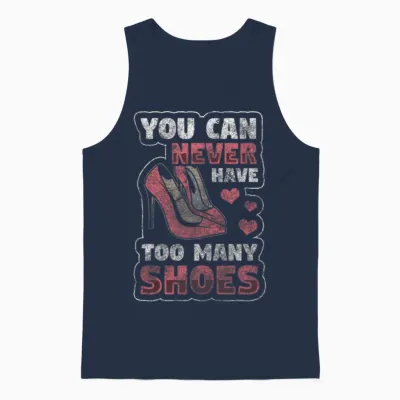 Shoes Boots Pumps Unisex Tank Top - Navy