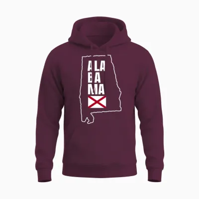 Alabama State Gift Unisex Hoodie - Maroon
