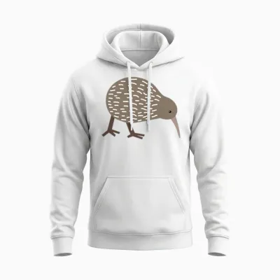 New Zealand Kiwi Unisex Hoodie - White
