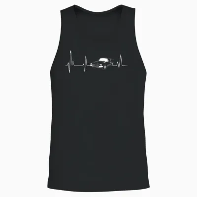 Mustang Classic Car Unisex Tank Top - Black
