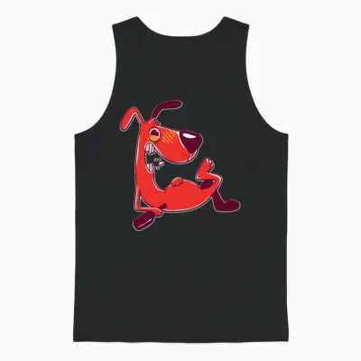 Drunk Dog Unisex Tank Top - Black