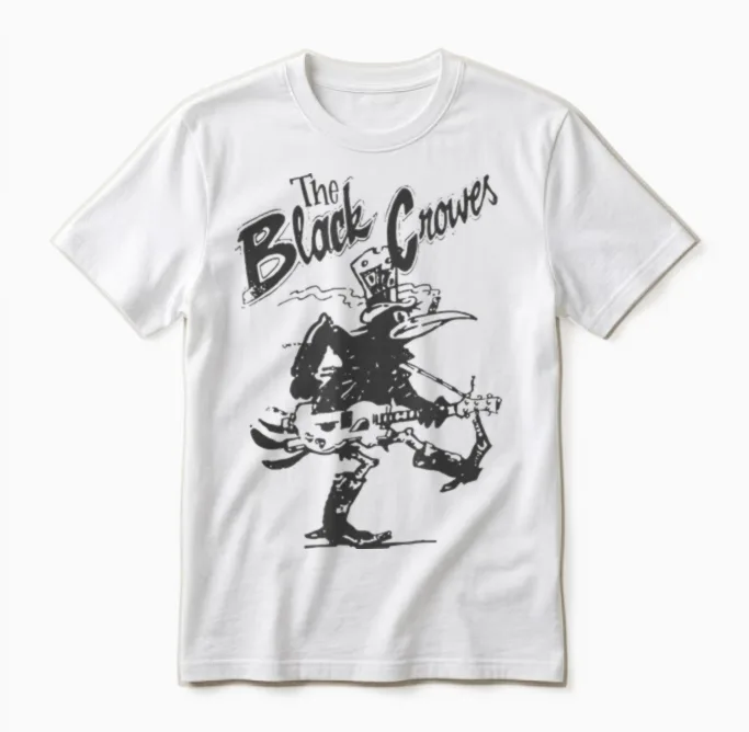 Offizielle Black Crowes Gitarre Unisex T-Shirt in White