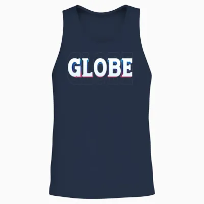 Retro - Globe Unisex Tank Top - Navy