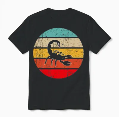 Scorpio Retro Unisex T-Shirt - Black