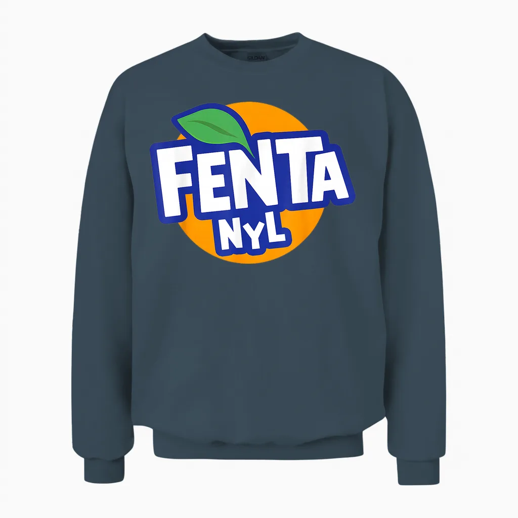 Fenta Excessive Fentanyl Consumption X Funny Logo Sarcasm Unisex Sweatshirt in Dark Heather