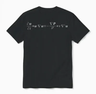 Navier-Stokes-Gleichung Unisex T-Shirt - Black