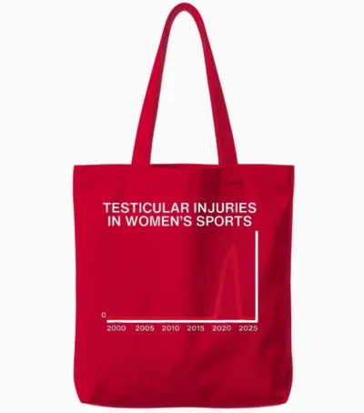 Blessures Testiculaires Dans Le Sport Des Femmes Déclaration De Meme Drôle Tote Bags - Red