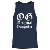 Og Original Gangster Unisex Tank Top - Navy – 2