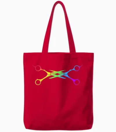 Ciseaux Lesbienne Equal Rights Lgbt Gay Pride Couple Lesbienne Tote Bags - Red